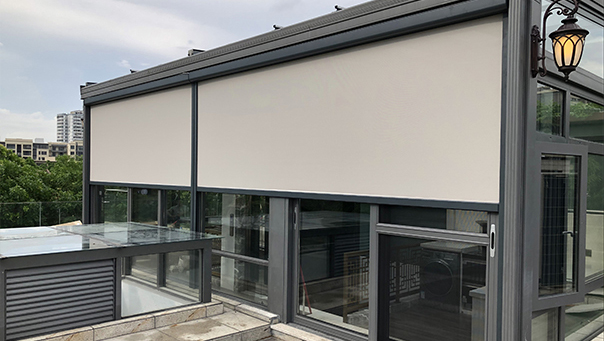 室外電動遮陽簾01